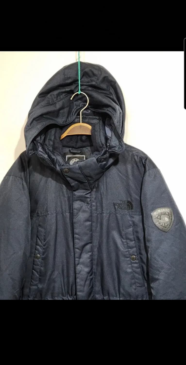 (L) 노스페이스 오리털 패딩점퍼 네이비 맥머도 다운자켓 후드  상품이미지2