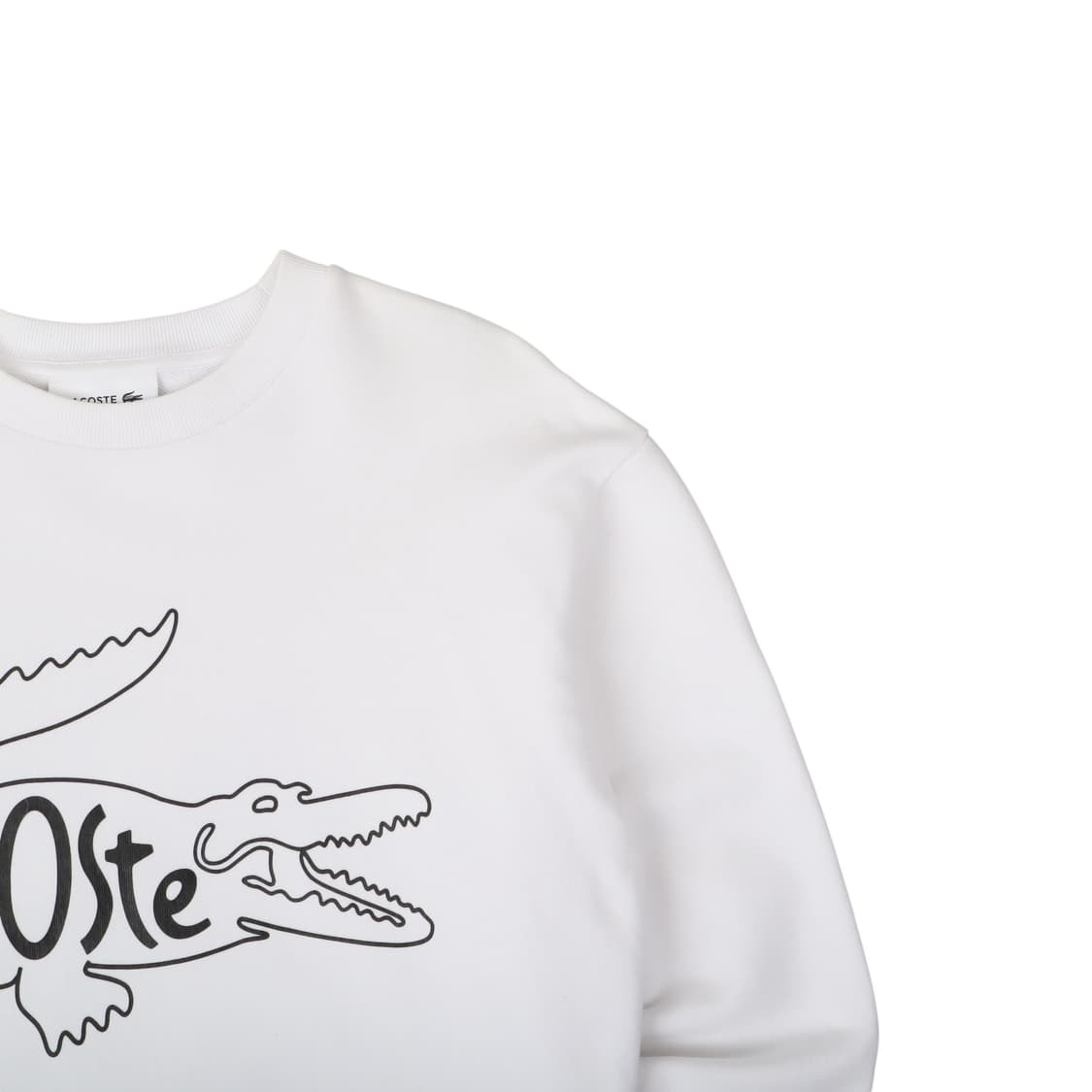 라코스테 우먼스 화이트 빅로고 스웻셔츠 상품이미지3