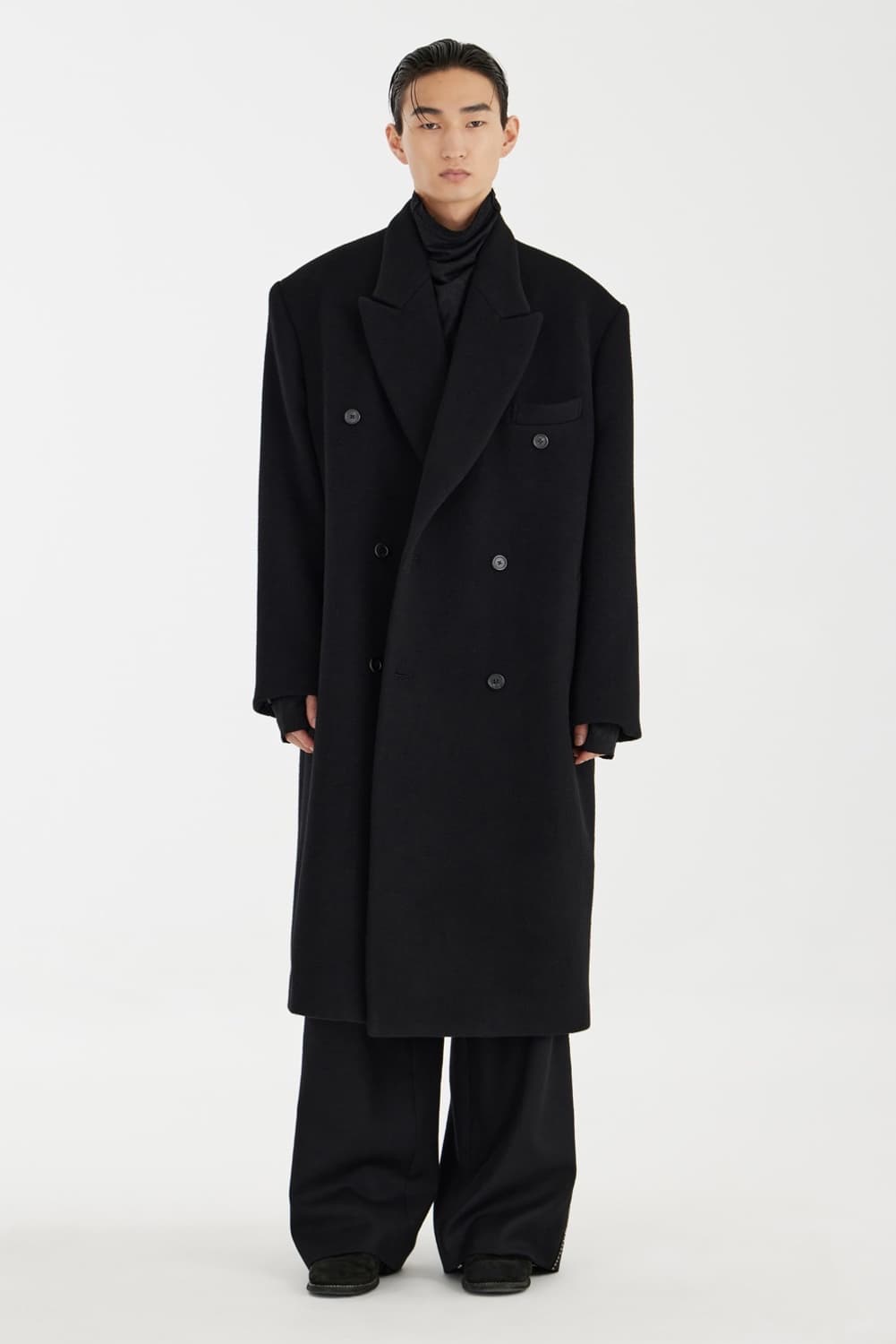 [M] 23fw 유스 오버사이즈드 더블 브레스티드 코트 상품이미지1
