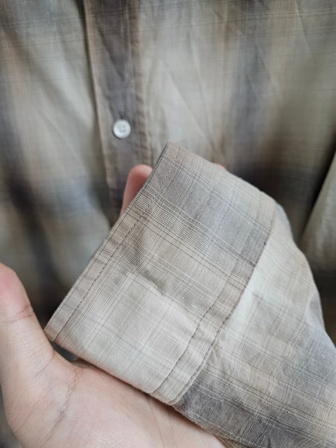 COS 코스 릴랙스드핏 체크 코튼 셔츠 M 상품이미지9