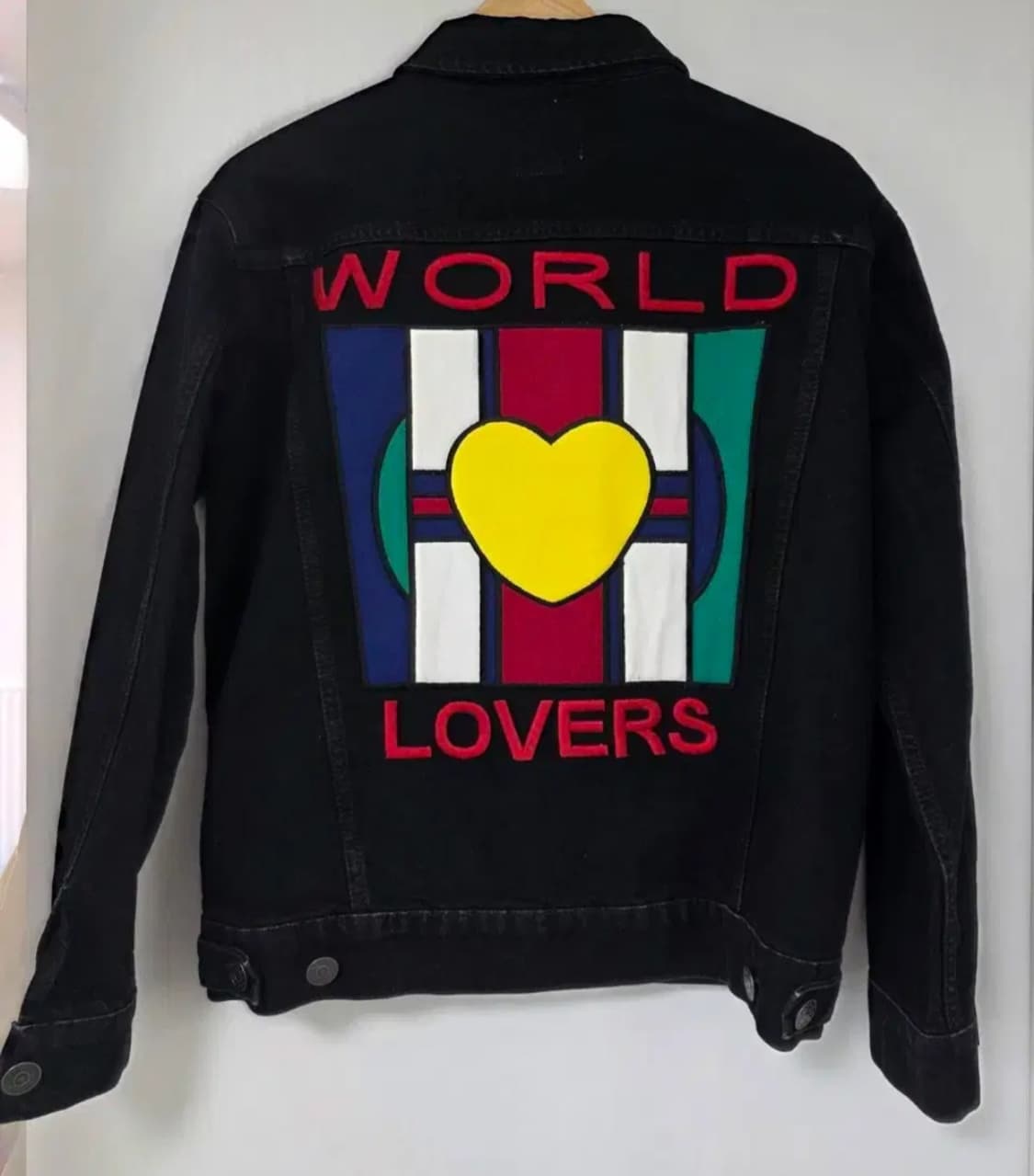 1회착용 산드로 Sandro 월드러버스 자수 데님자켓 상품이미지4