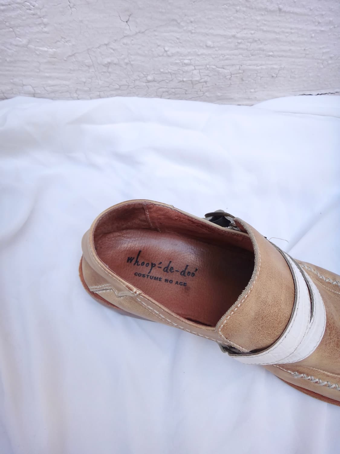 WHOOP DE DOO strap leather shoes / beige 상품이미지7