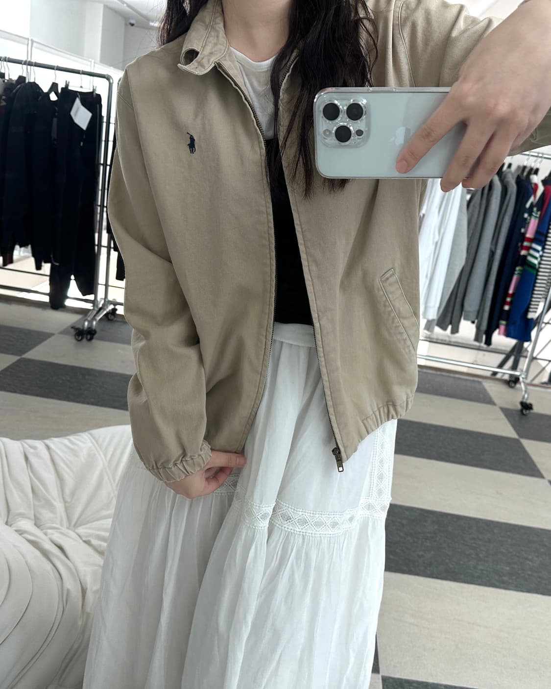 폴로 랄프로렌 베이지 해링턴 자켓  상품이미지1