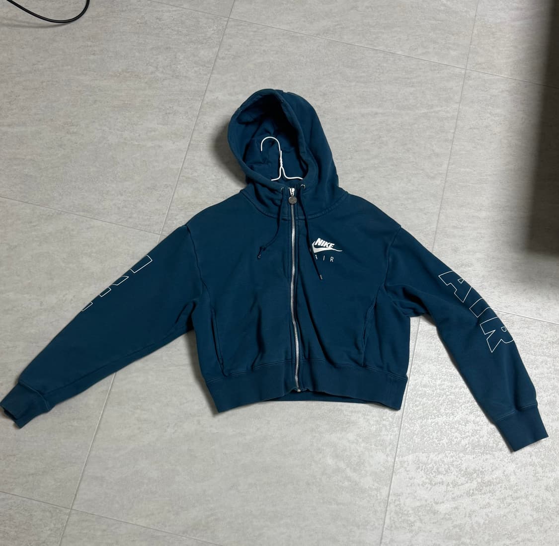 나이키 에어 크롭 후드집업 네이비 상품이미지1