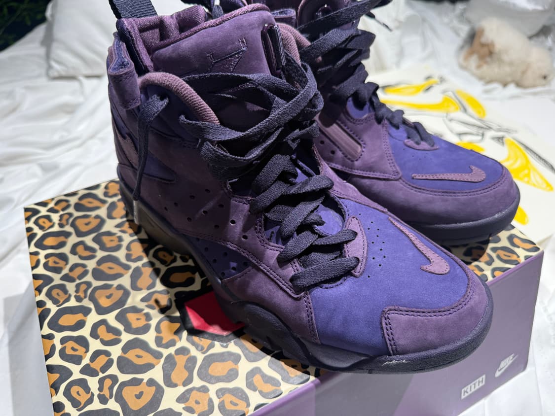민트급 나이키 KITH 콜라보 퍼플 운동화 255mm 상품이미지3