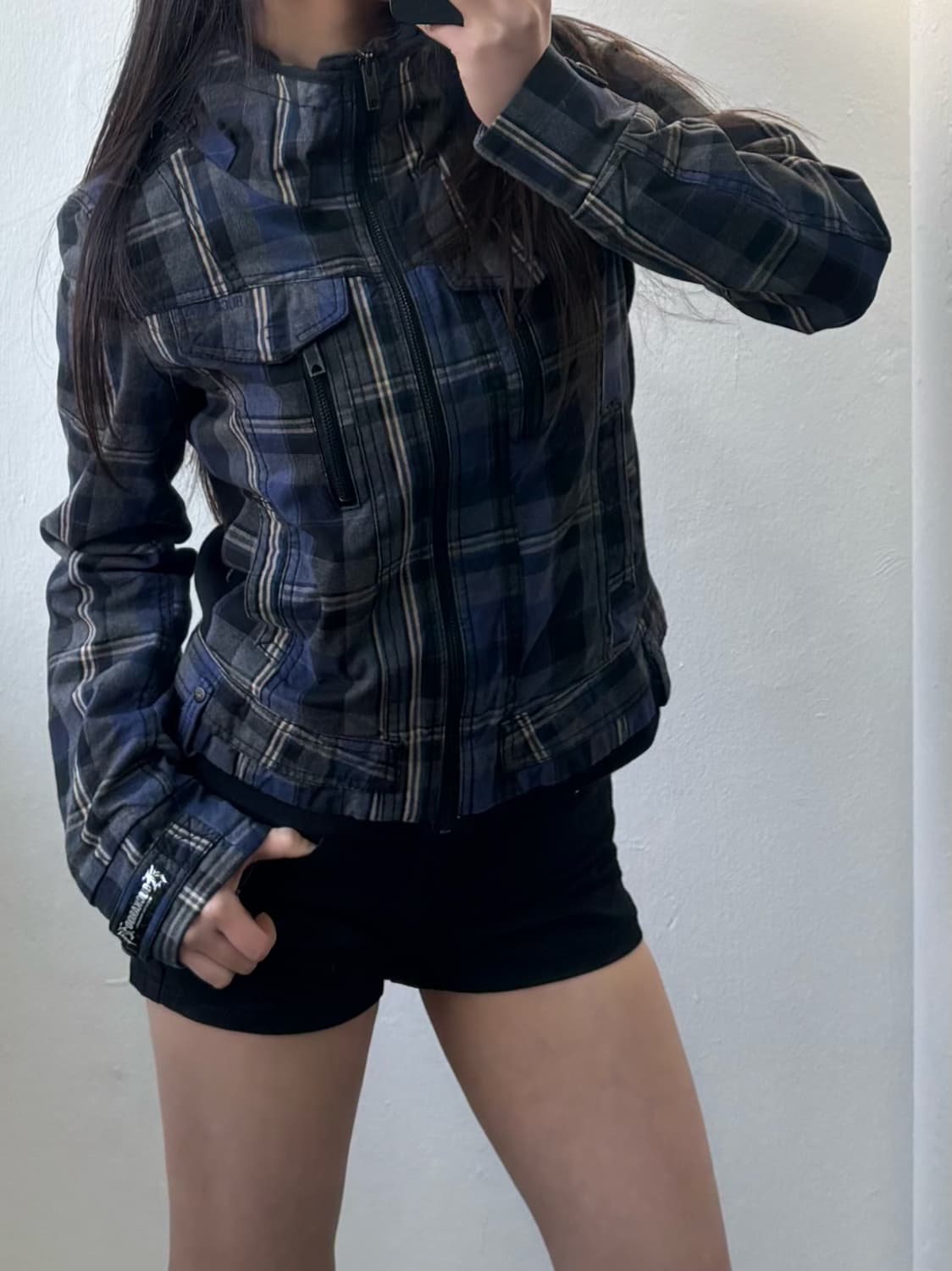 Buckaroo jeans Blue Check Zip-Up Jacket 상품이미지1