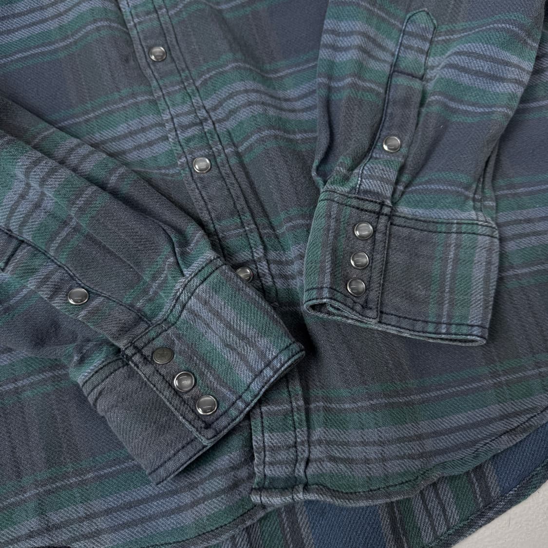 컨버스 투포켓 빈티지 체크셔츠 상품이미지4