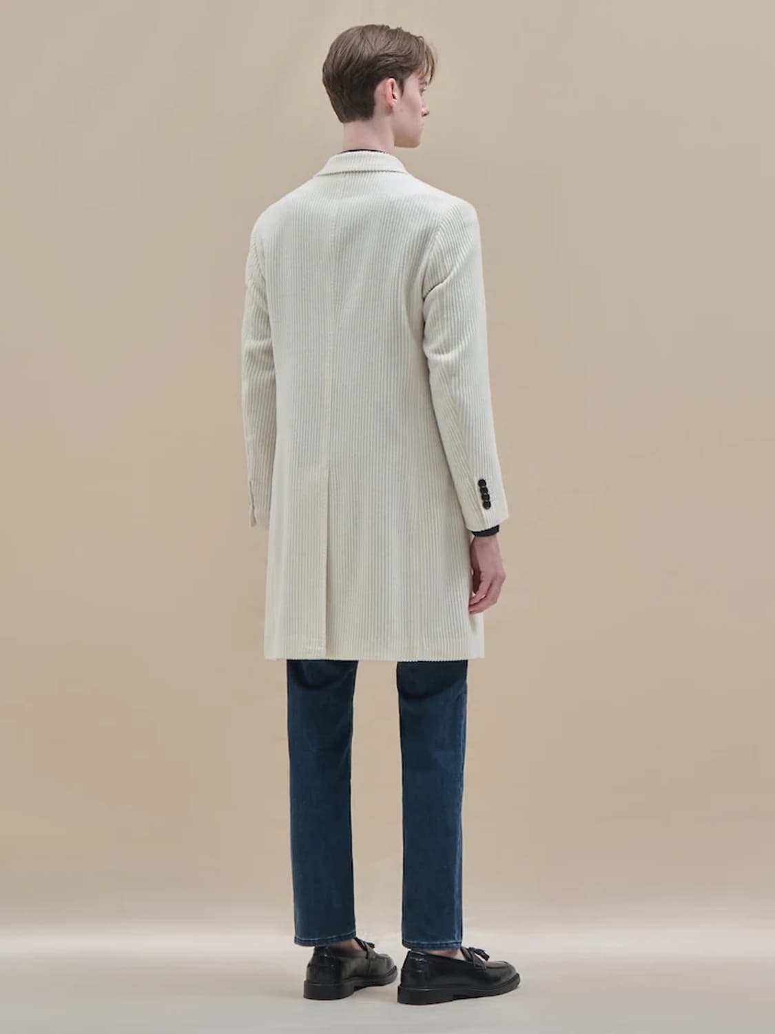 란스미어 울캐시 피크드라펠 코듀로이 코트 상품이미지6