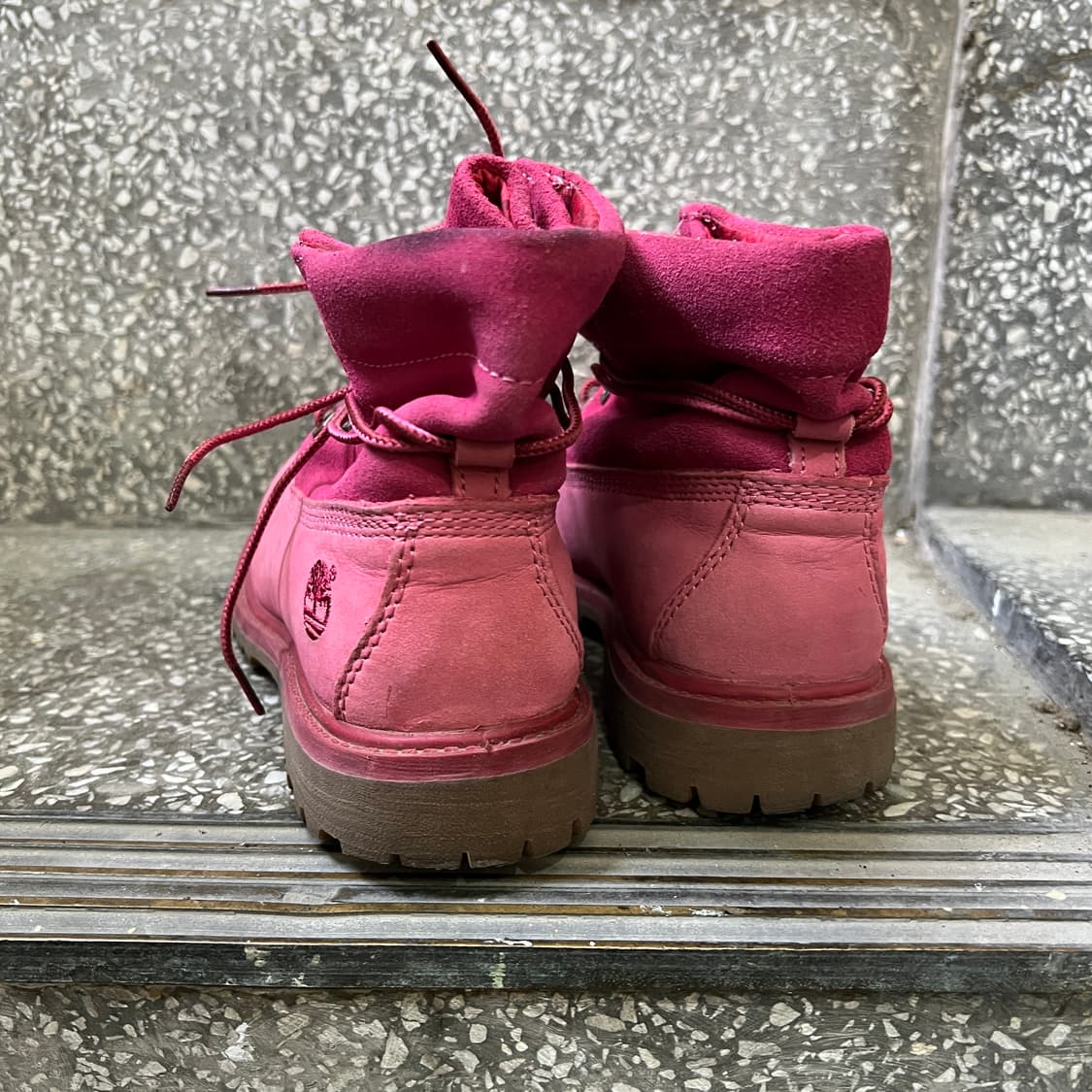 팀버랜드 롤탑 핫핑크 부츠 상품이미지3