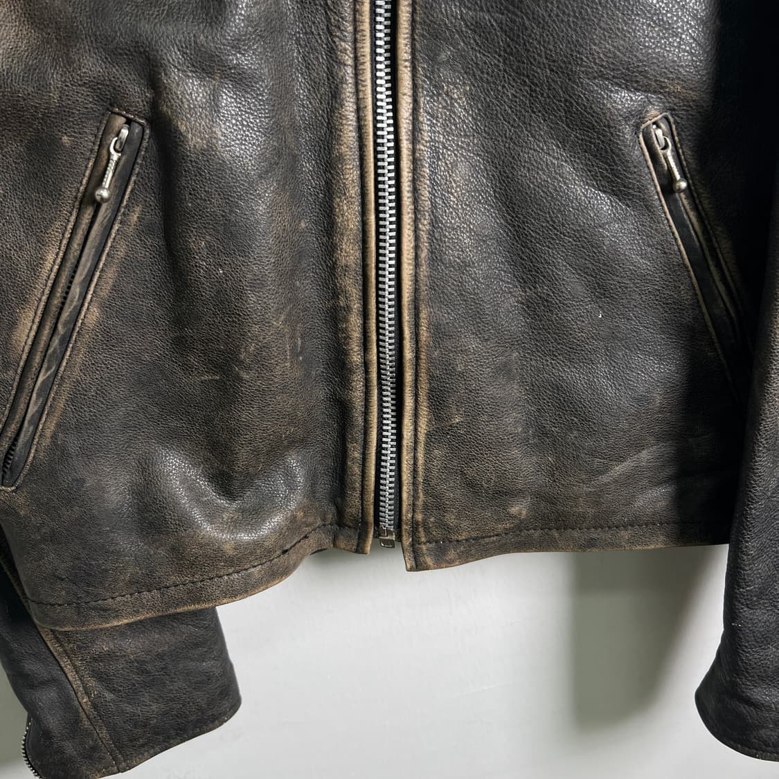 VTG 빈티지 소가죽 라이더 자켓 S 상품이미지5