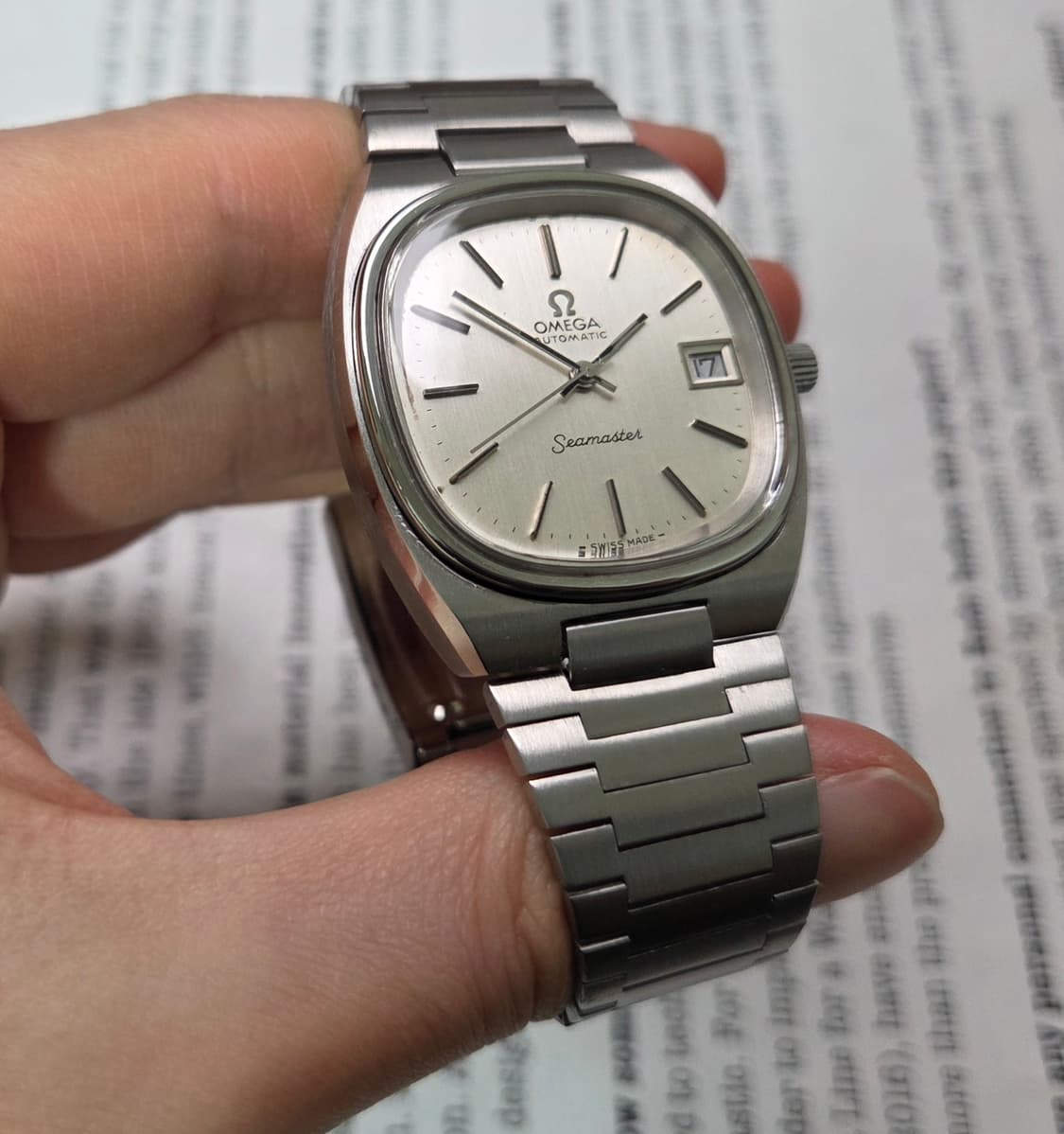 빈티지 오메가 씨마스터 테레비 실버판 싱글데이트 뻐뻐시 브슬 ver.
 상품이미지4