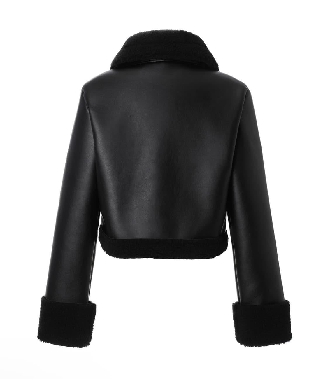 카키포인트 미니 무스탕 블랙 상품이미지2