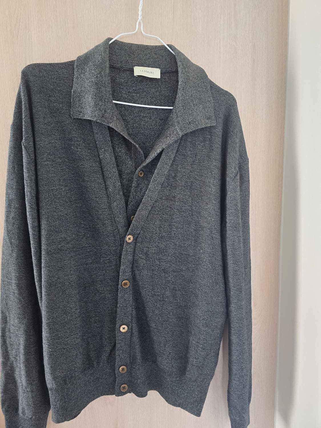 르메르 더블레이어드 가디건 그레이 L 상품이미지1