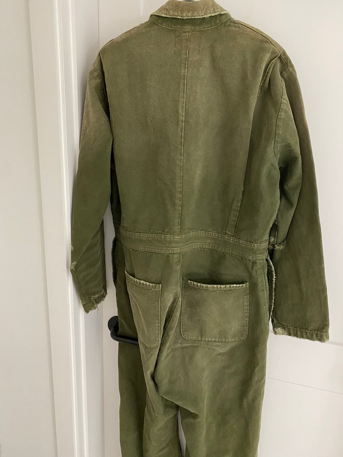 24ss ERD distressed jumpsuit olive green 상품이미지5