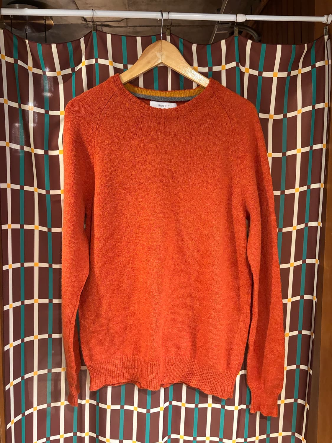일본 INHERIT 오렌지색 니트 상품이미지2
