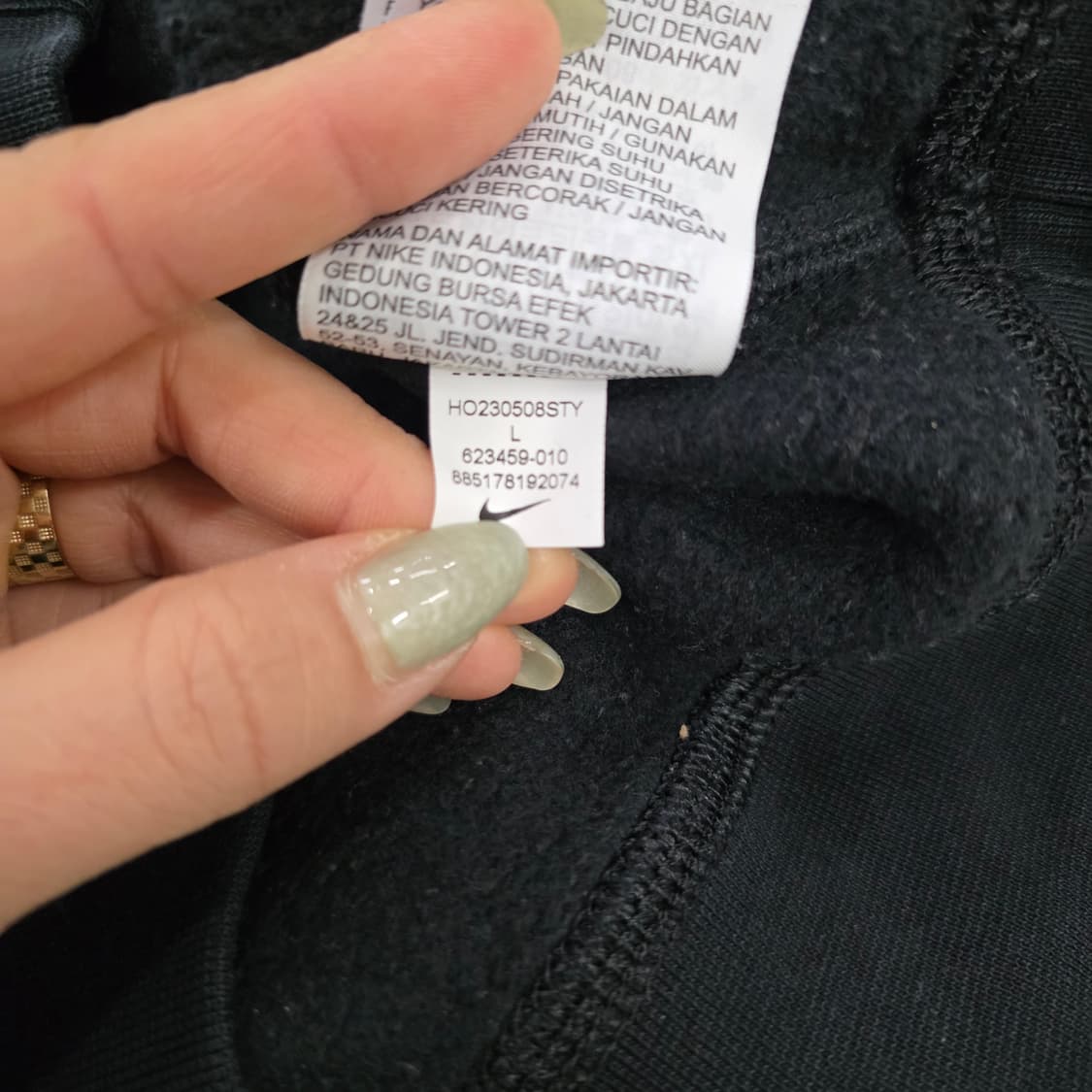 [L] 나이키 기모 스우시 맨투맨 0203J 상품이미지5