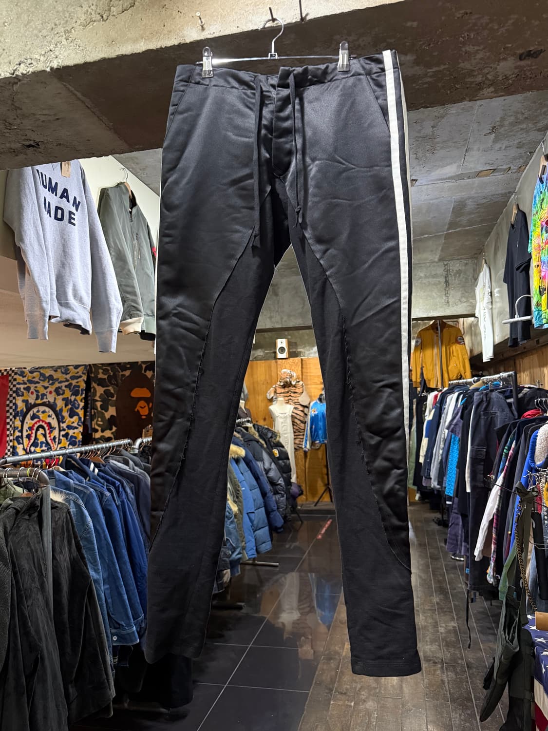 Greg Lauren 그렉로렌 폴앤샤크 50/50 팬츠 블랙 상품이미지1