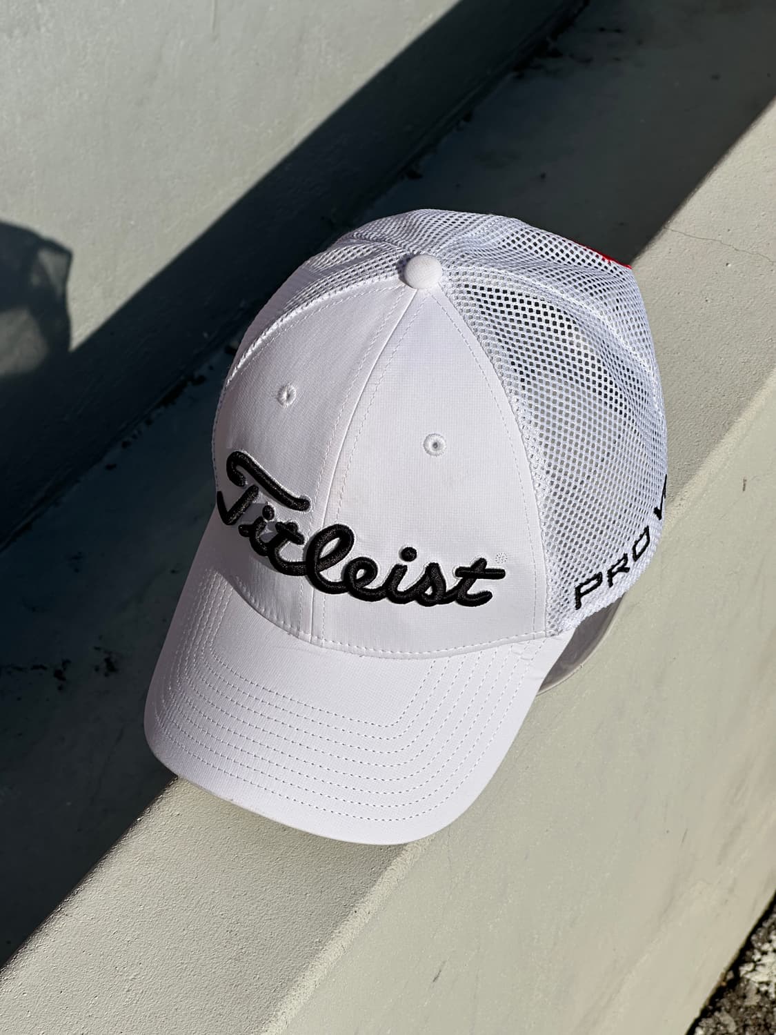[F] 타이틀리스트 로고 화이트 볼캡 모자 골프 상품이미지2