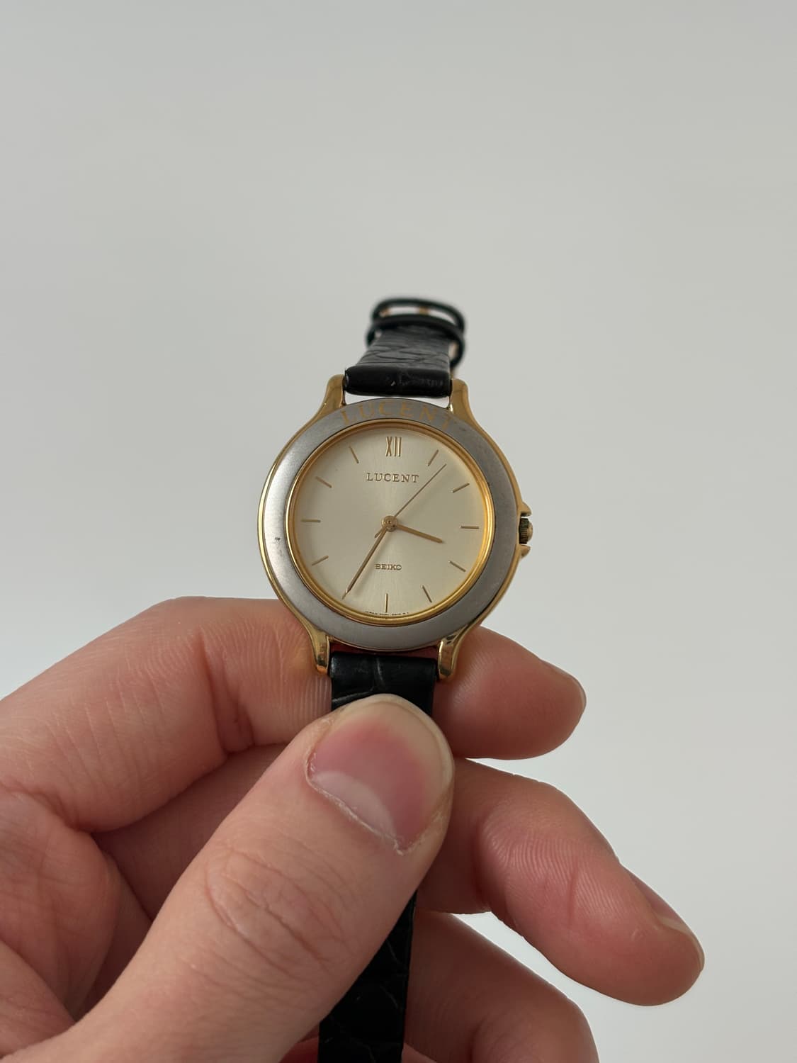 1990s Lucent Silver Bezel Ladies Quartz 상품이미지2