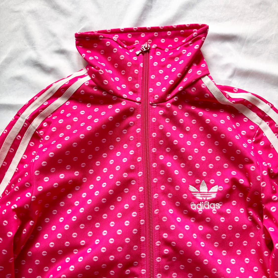빈티지 핫핑크 도트 아디다스 져지 상품이미지2