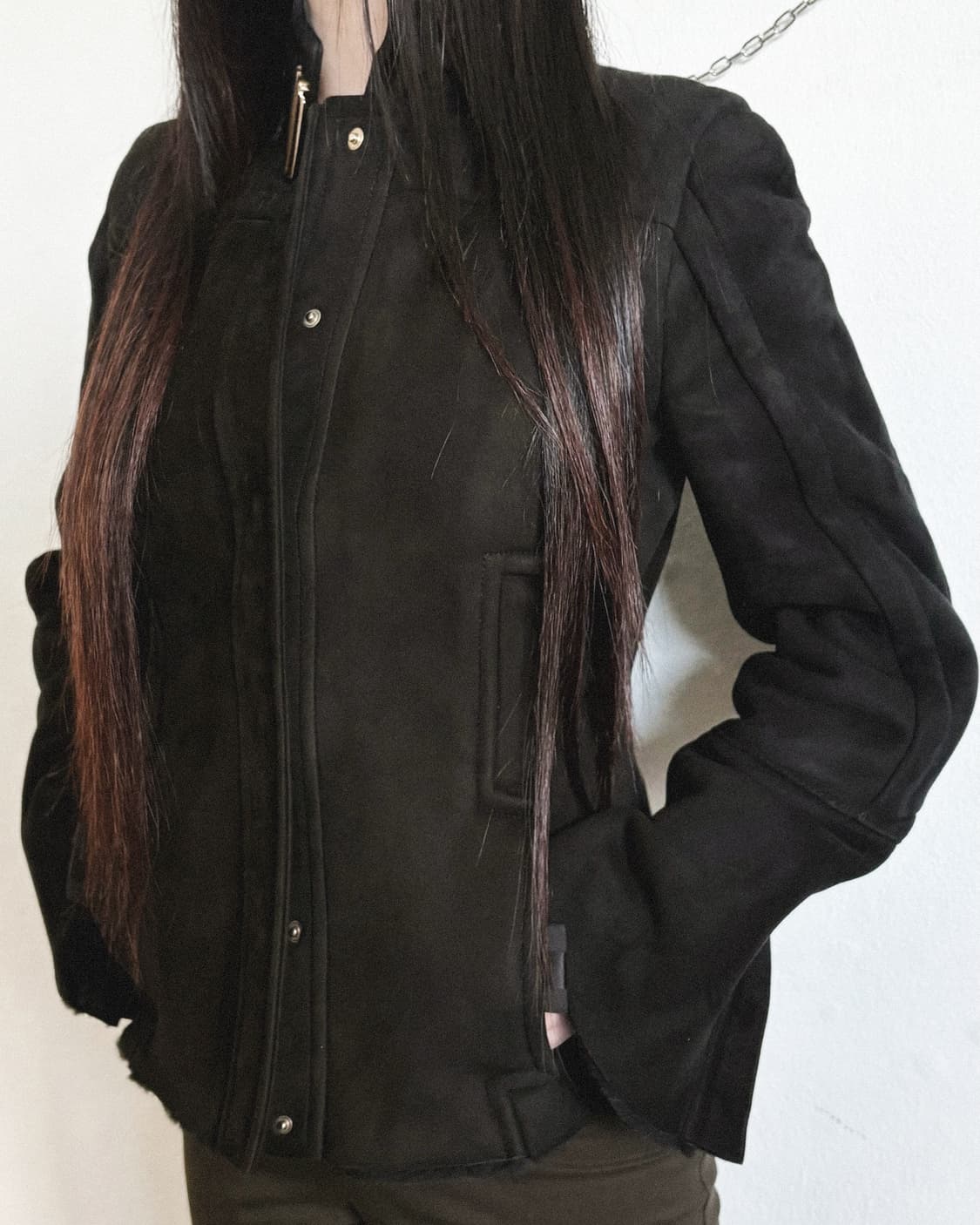 구찌 톰포드기 04AW 플레어슬리브 크롭컷 시어링자켓 상품이미지2