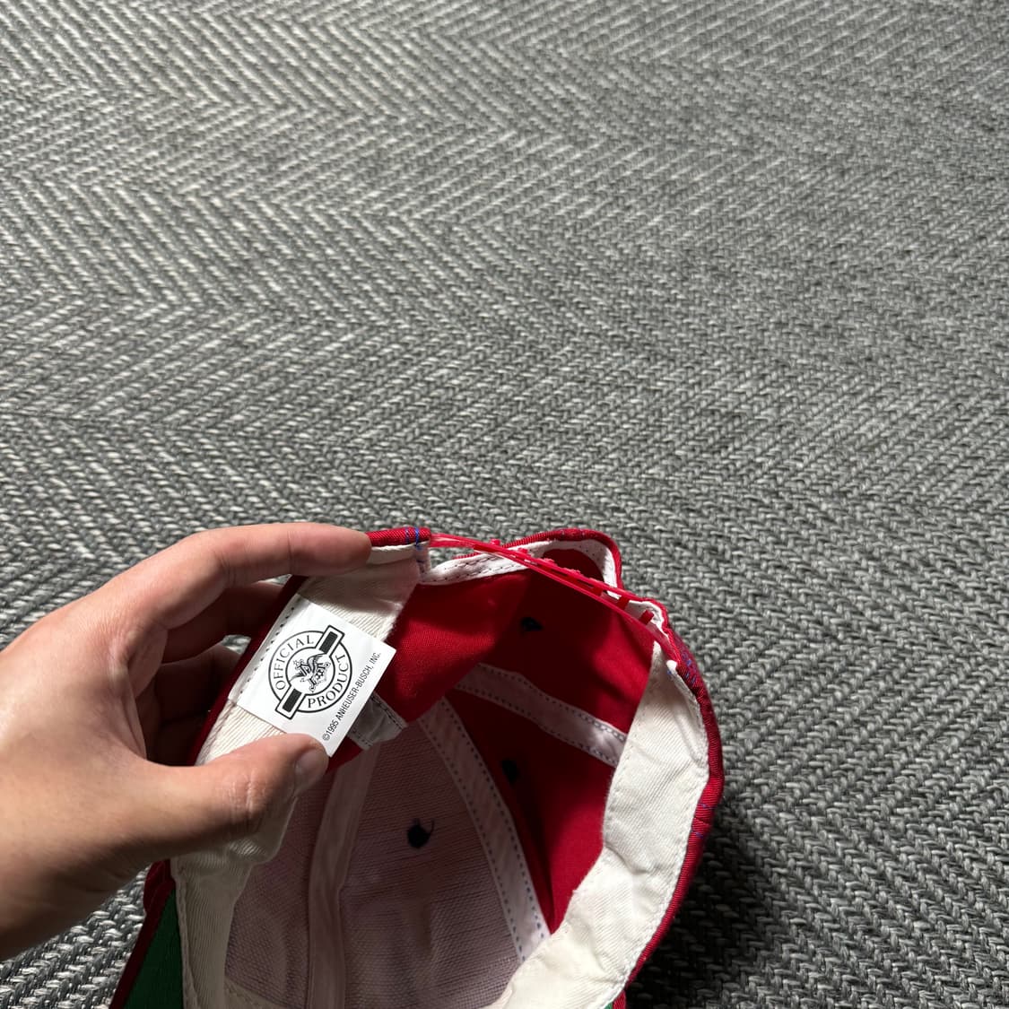 90s USA 미제 버드와이저 6패널 빈티지 볼캡 모자 상품이미지5