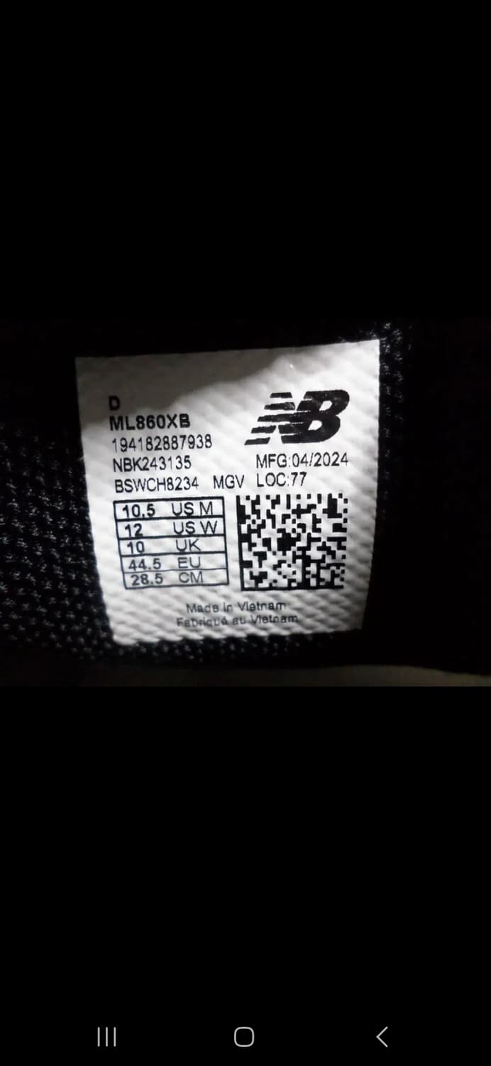 285 뉴발란스 ml860 실버 블루 운동화 상품이미지8