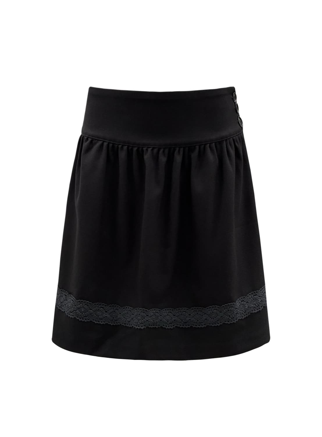 체메씨 LACE MIDI SKIRT (BLACK) 상품이미지1