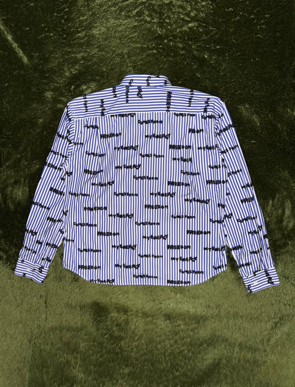 [M] 꼼데가르송 셔츠 24AW MADE IN FRANCE 레터링 셔츠 상품이미지7