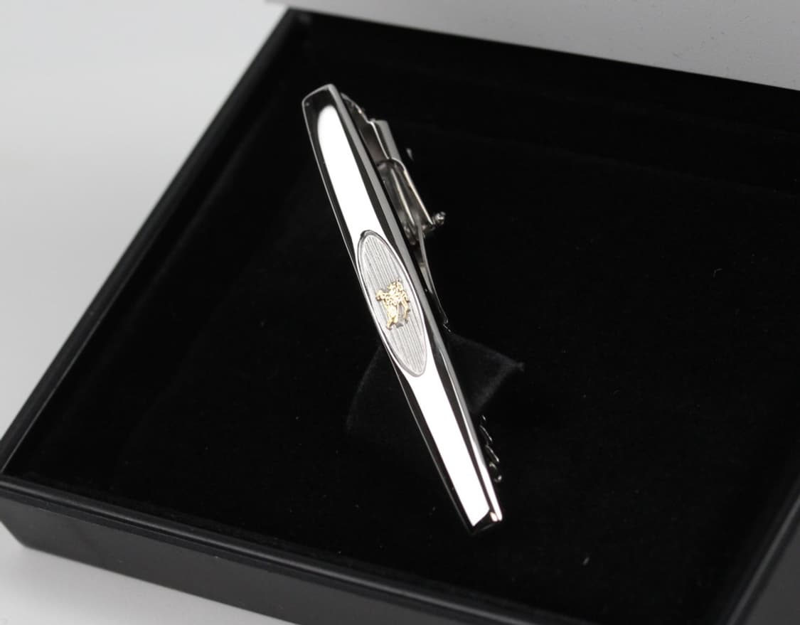 버버리 A등급 5.2cm 은 실버925 유광 남자 명품 넥타이핀 상품이미지1