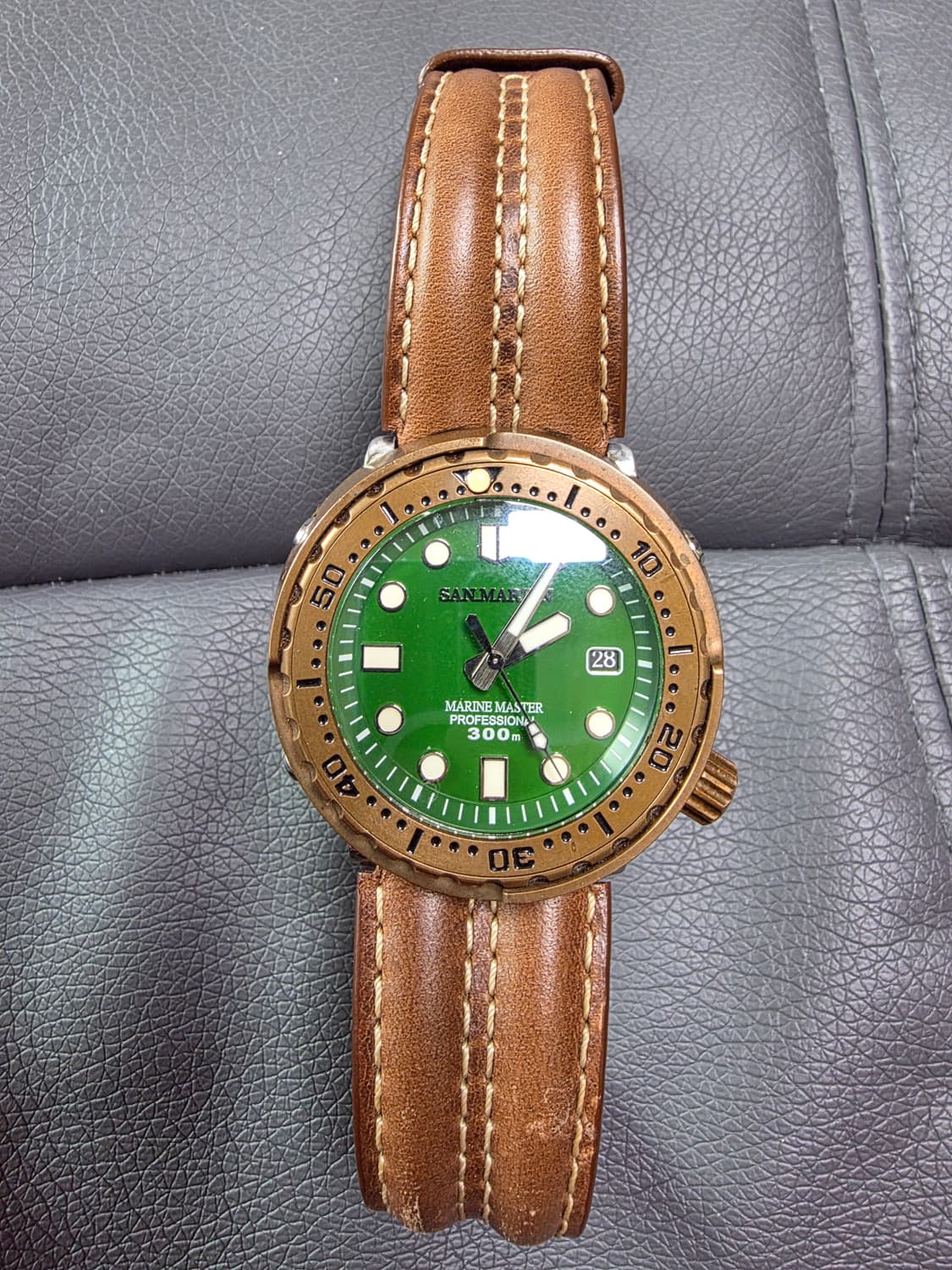 산마틴 마린 마스터 브론즈 다이버 시계 300mm방수 상품이미지1