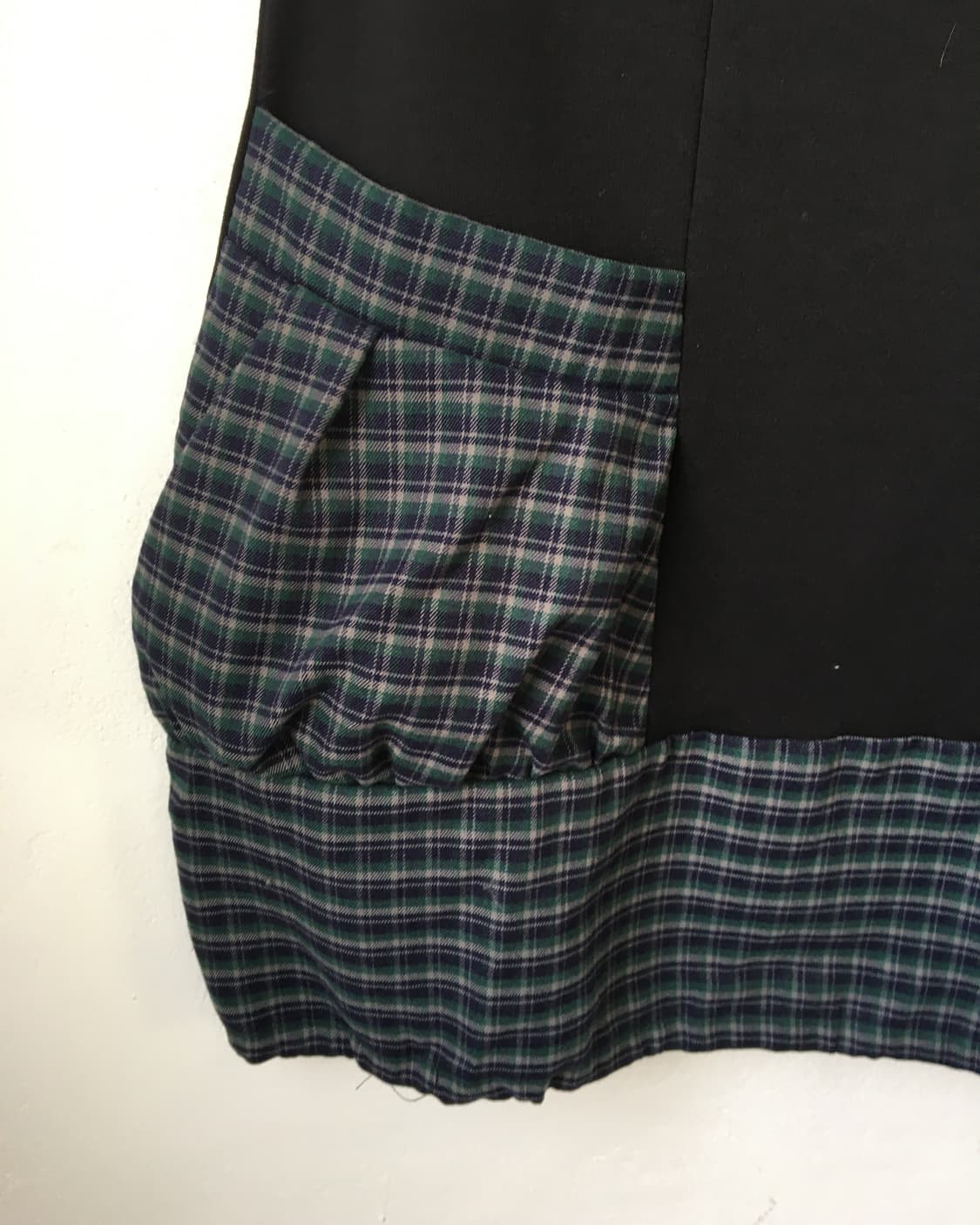 Check pattern layer point high neck onep 상품이미지4