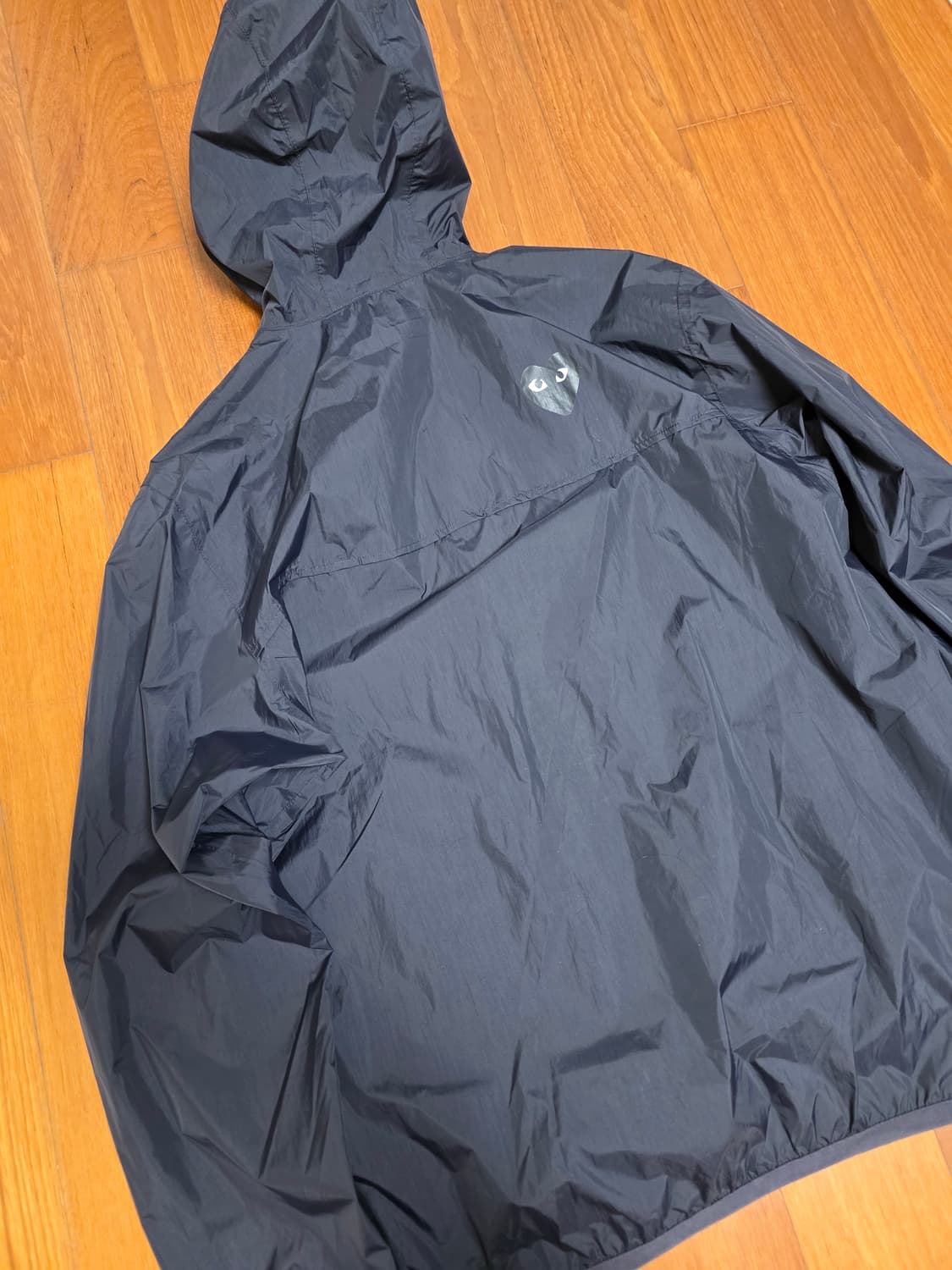 [2XL] 꼼데가르송 플레이 x 까웨 자켓 바람막이 블랙 상품이미지7