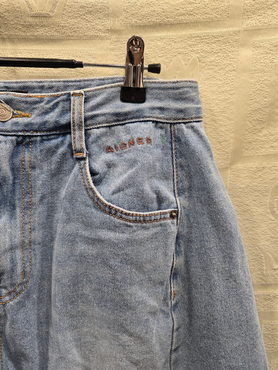아이그너 AIGNER 데님 와이드 팬츠 27~29 상품이미지3