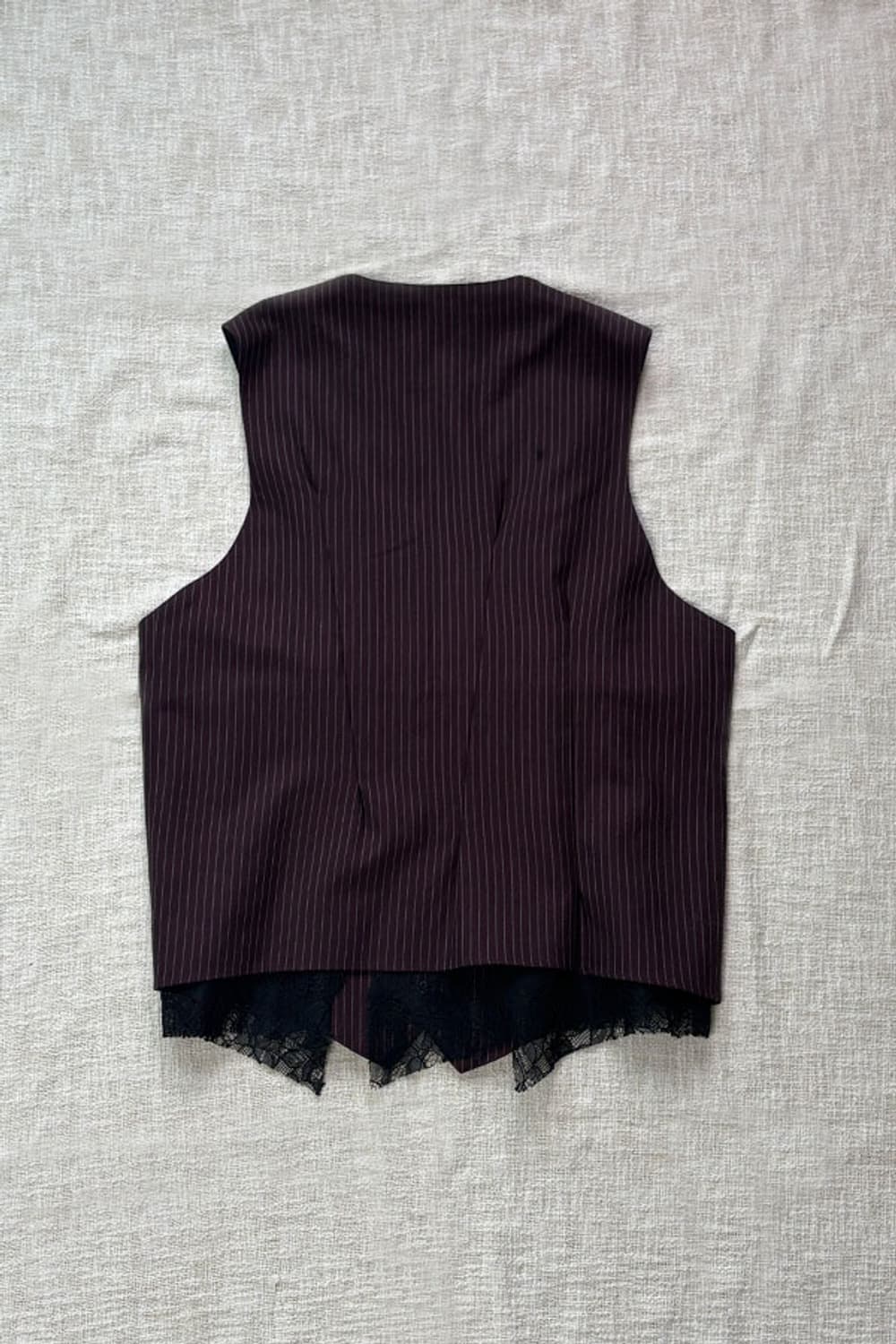 sulvam 24AW Stripe Lace Vest 상품이미지10