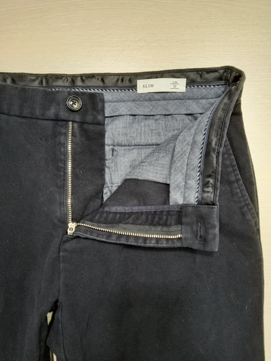 32 BEANPOLE 가을겨울용 스판 슬림일자 치노 네이비 32-350 상품이미지7