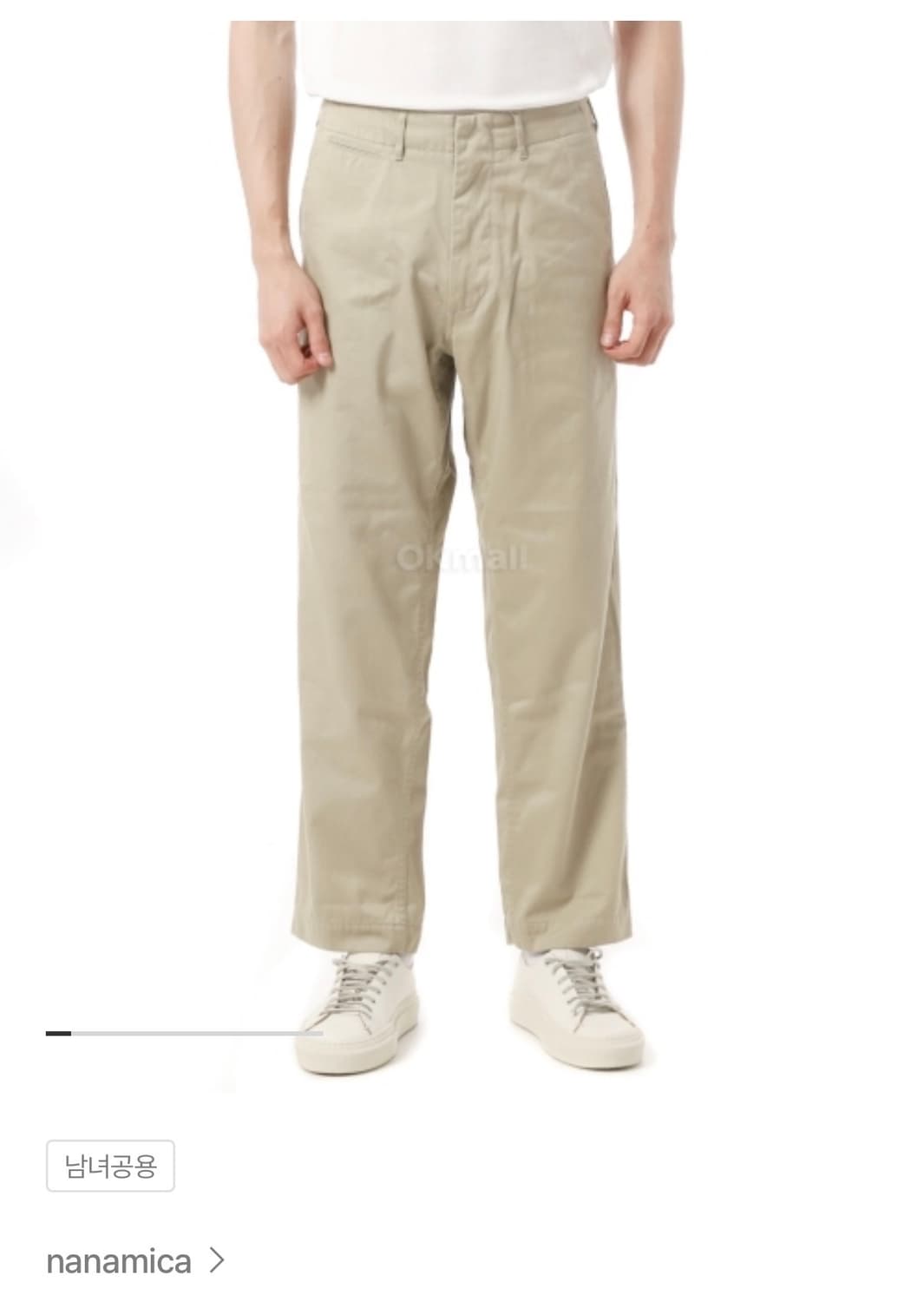 나나미카 와이드 치노 32 카키 상품이미지1