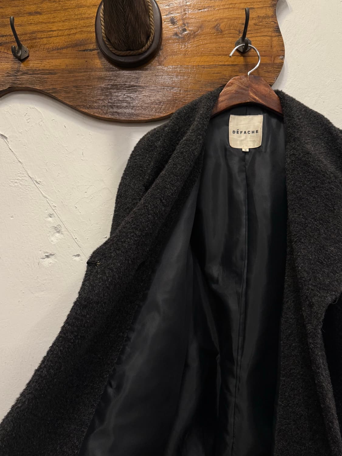F) JAPAN DÉFACHE Wool-Nylon Short Coat 상품이미지4
