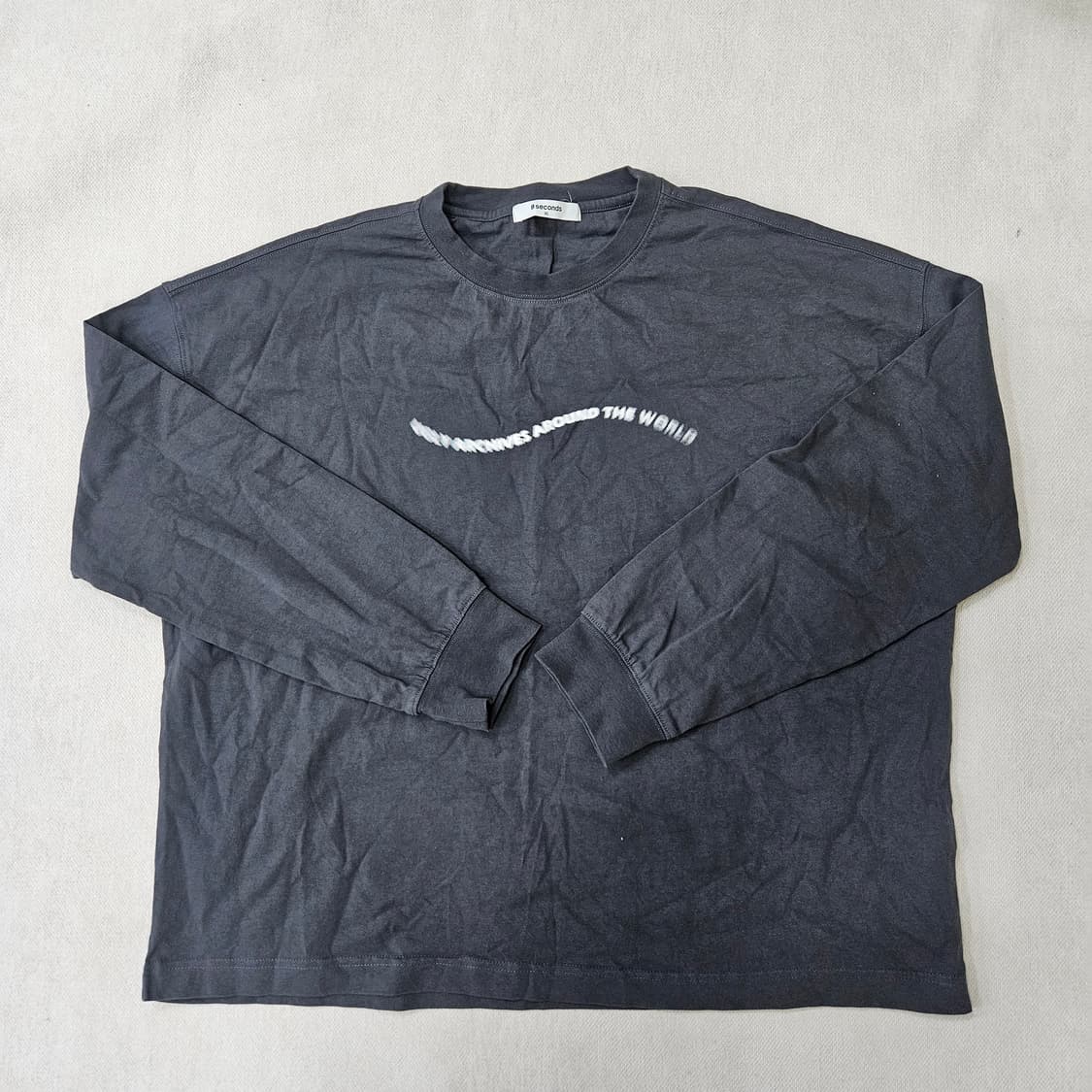 XL 에잇세컨즈 블랙 맨투맨 0309Y 상품이미지1