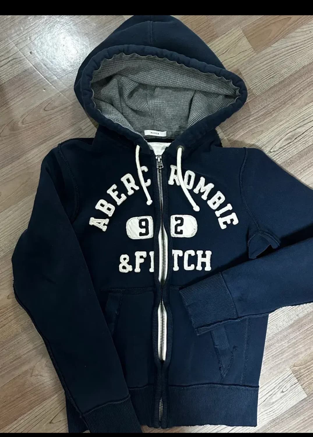 아베크롬비 후드집업 네이비,S 상품이미지4
