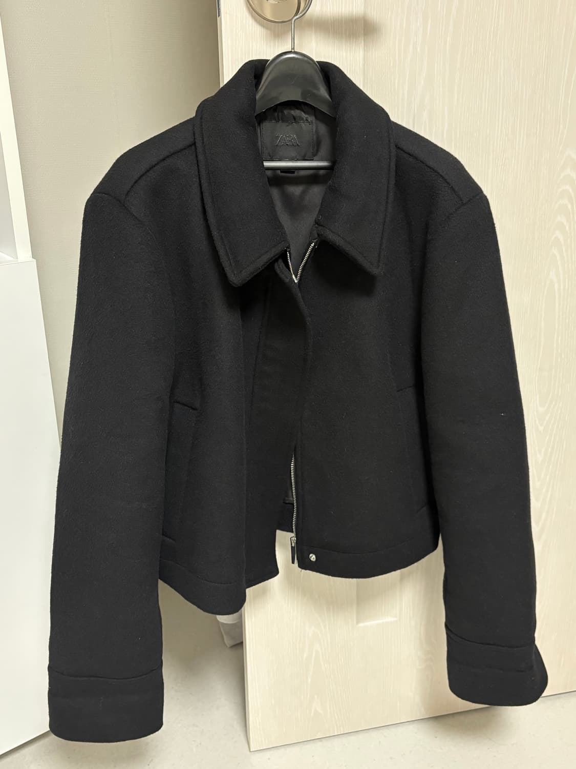 자라 울 포켓 점퍼(크롭)  상품이미지1