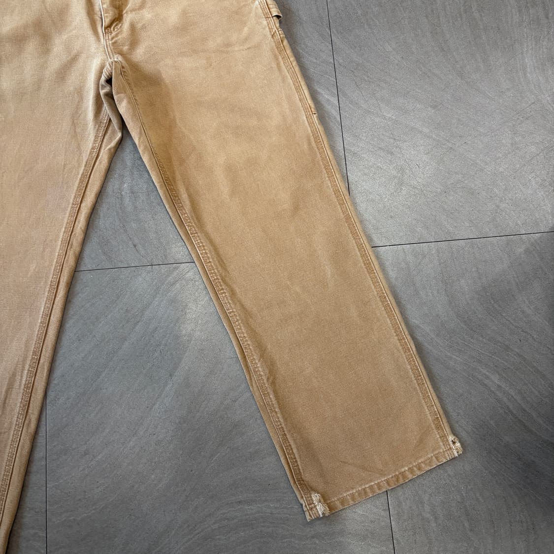 칼하트 오리지널 브라운 싱글니 카펜터 팬츠 상품이미지9