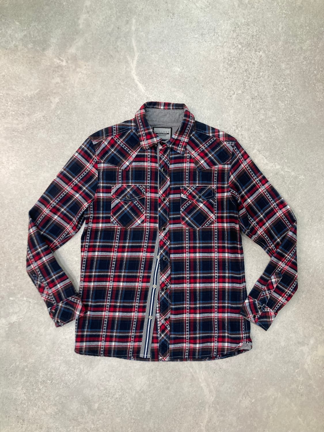 VILLAND 웨스턴 체크 셔츠 상품이미지1