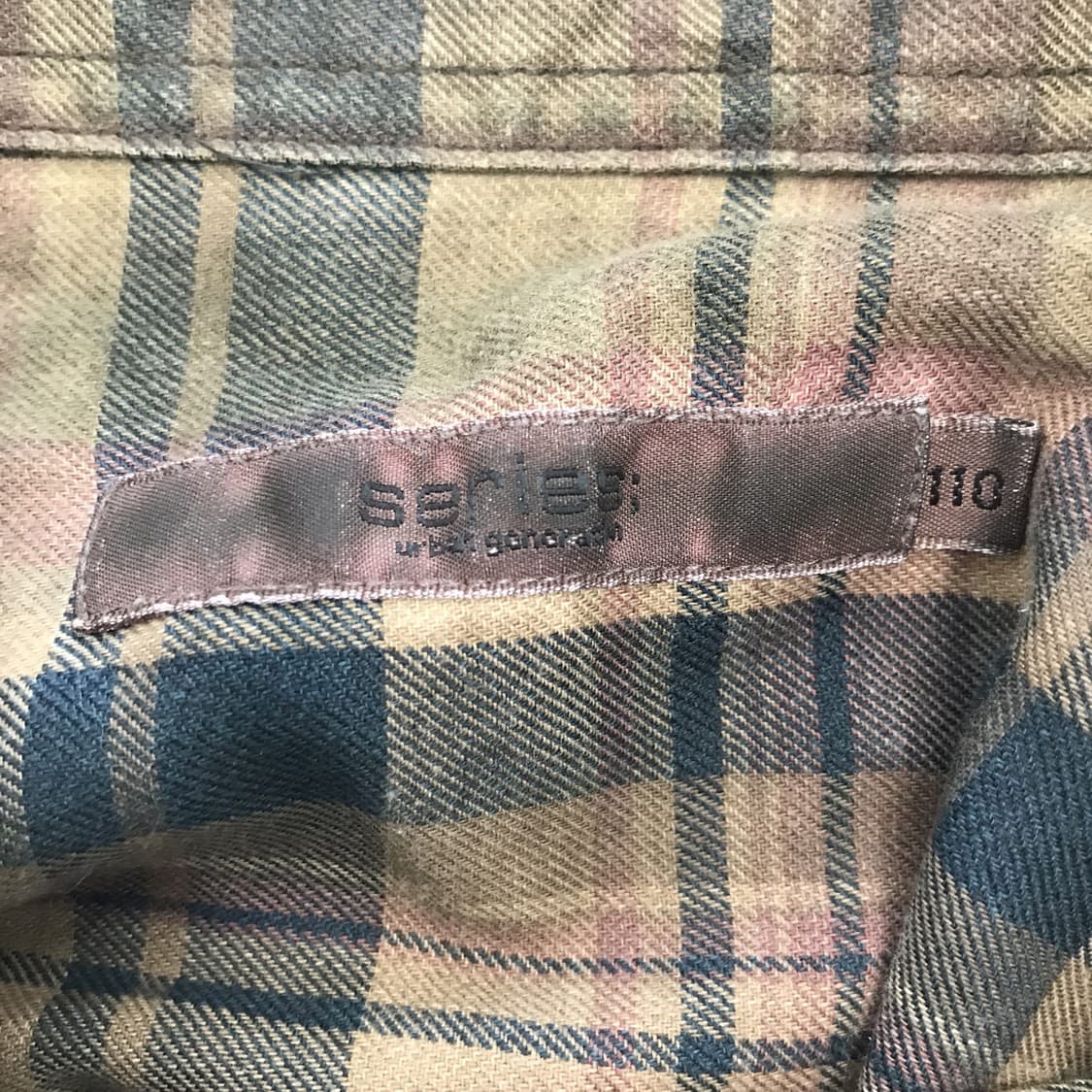 시리즈 Series 가먼트다잉 체크셔츠 [110사이즈] 상품이미지5