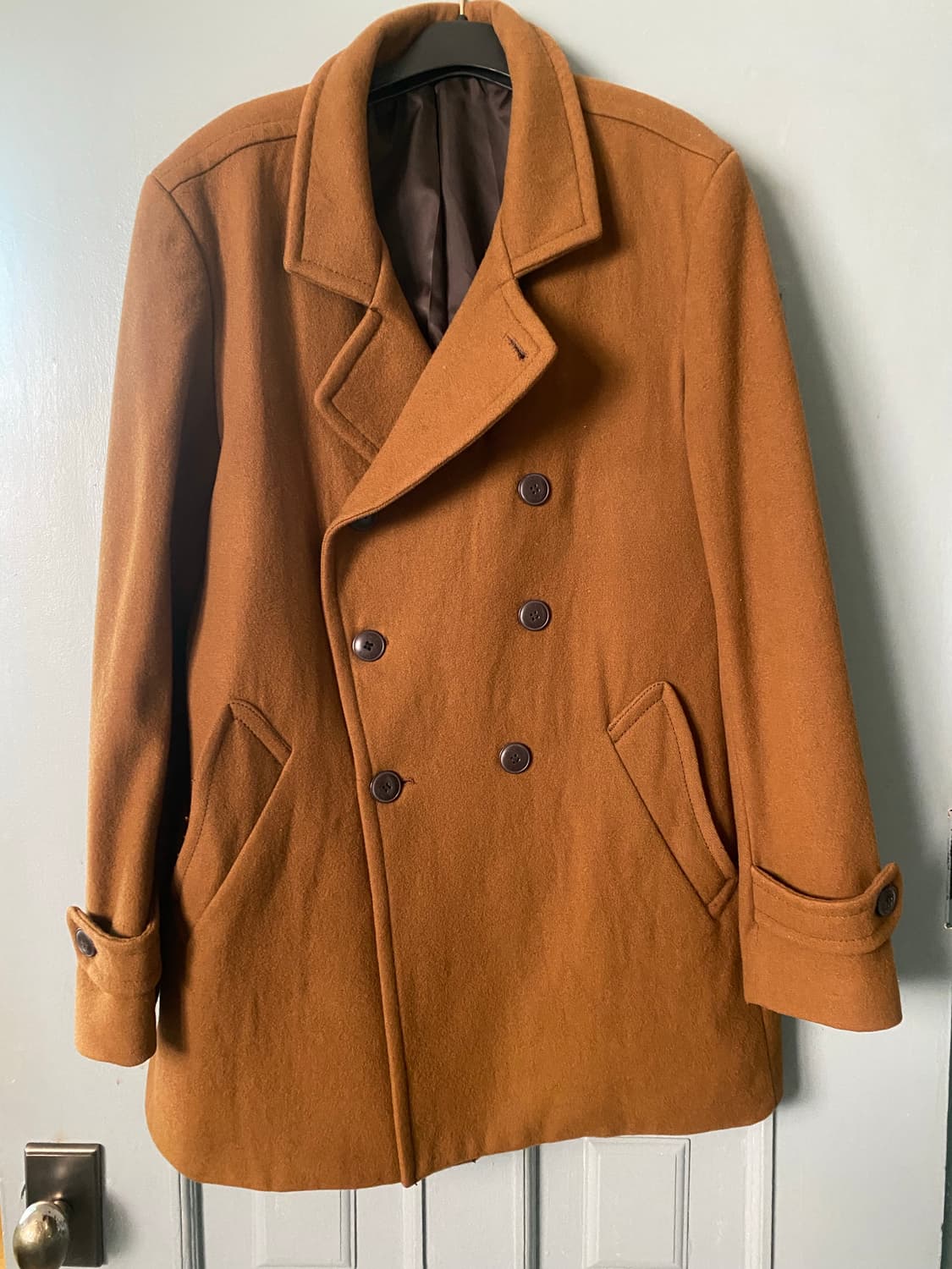 카멜 브라운 피코트 상품이미지2