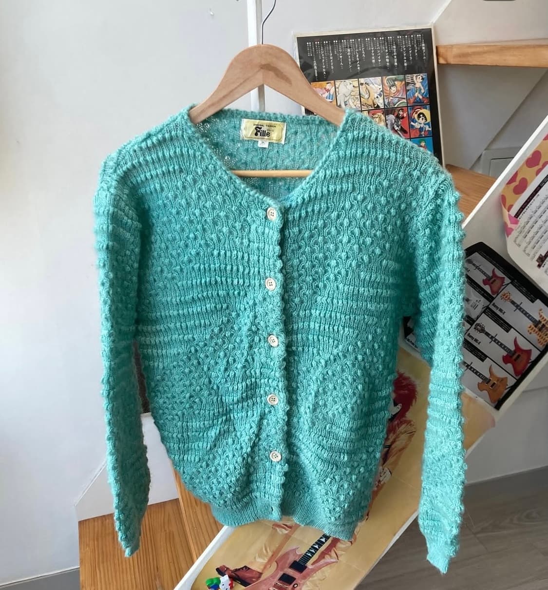 민트 퐁실 가디건 상품이미지2