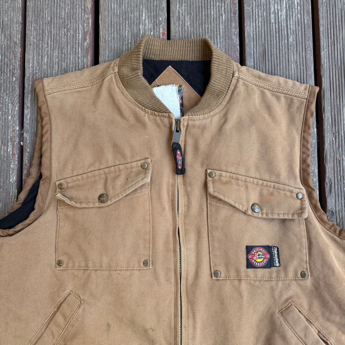 빈티지 워크 베스트 브라운 상품이미지2