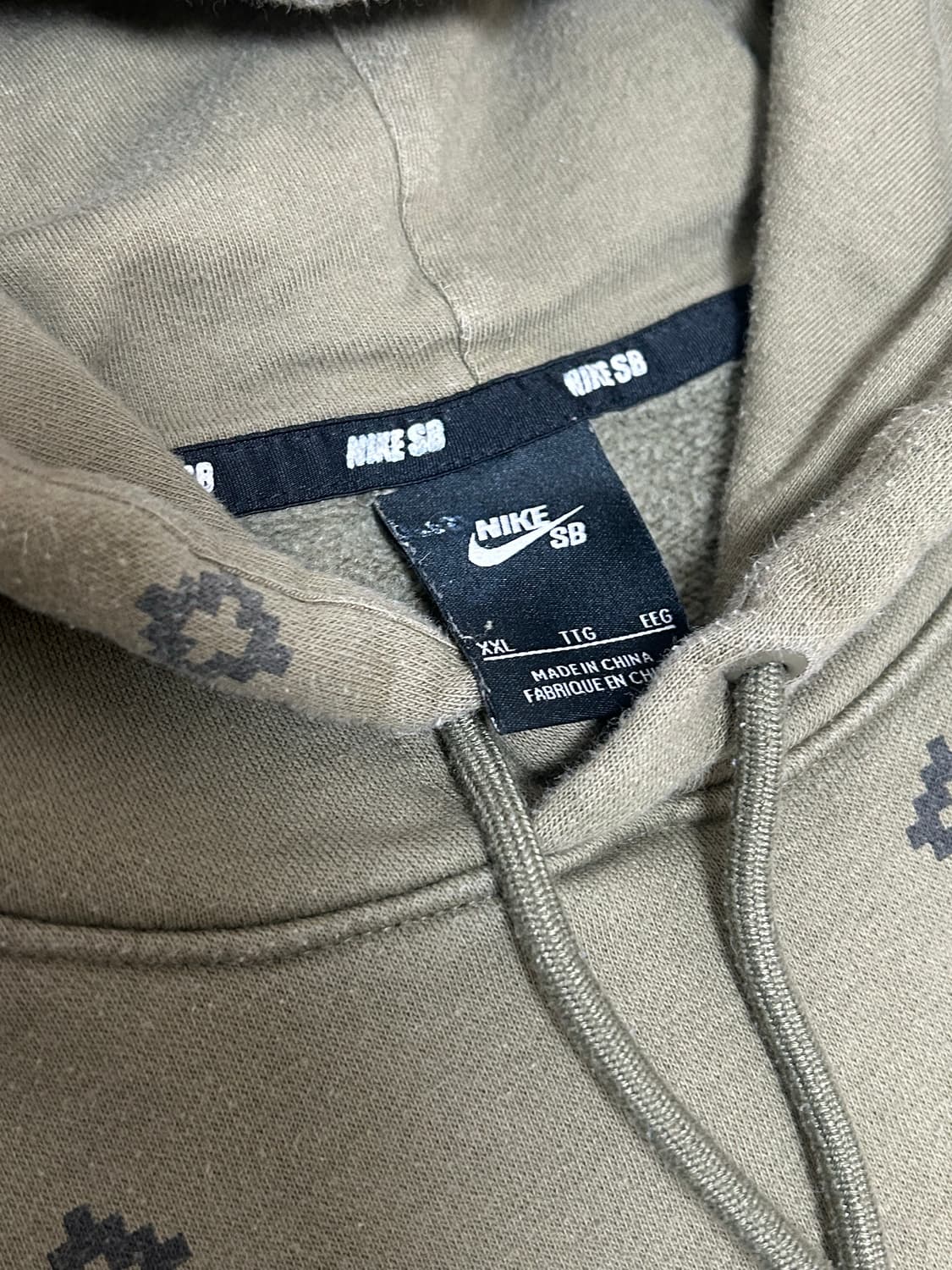 나이키SB 올리브 그린 기모 후드티 상품이미지5