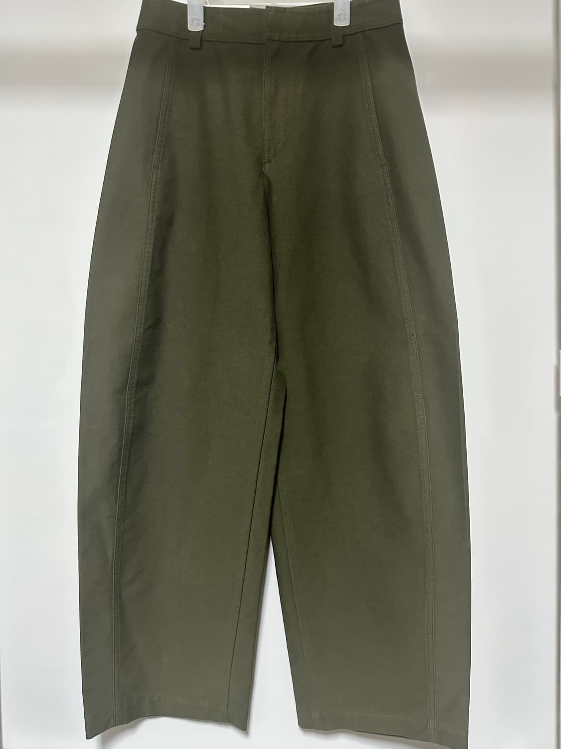 새상품) 유니클로 저지배럴레그팬츠 올리브 S 상품이미지2