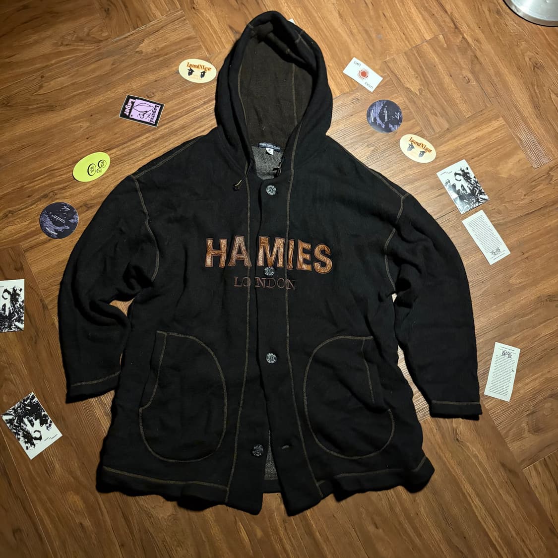 90s Hamies london wool hood jacket 상품이미지3